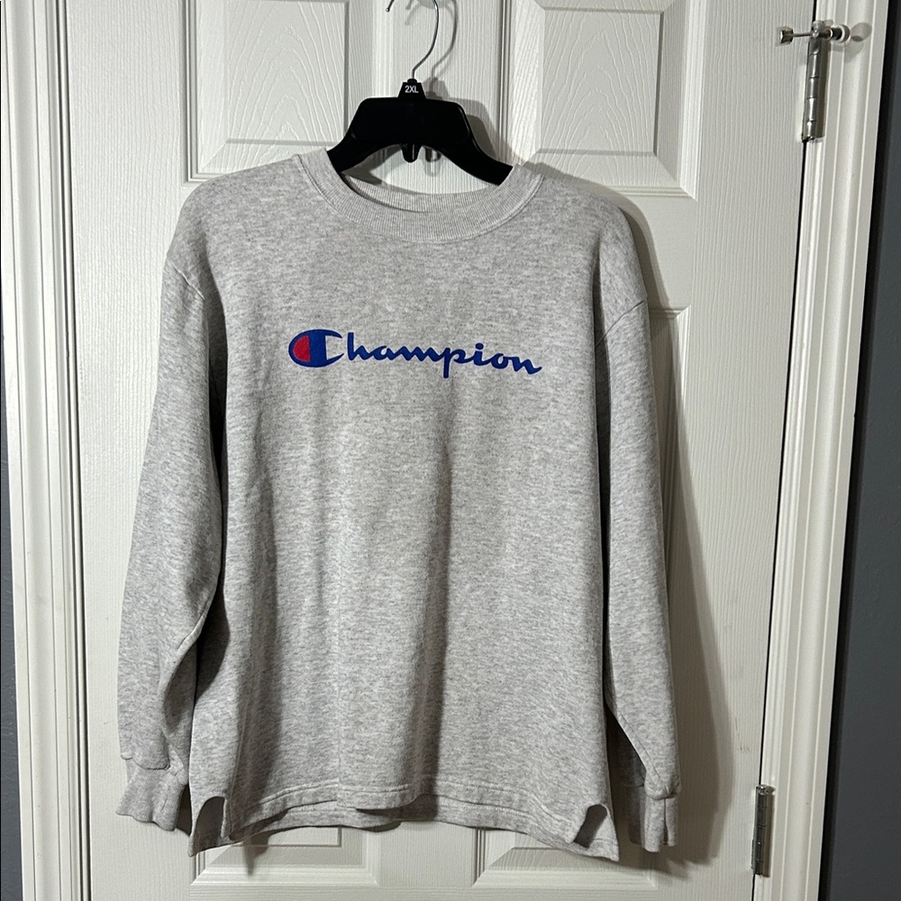 Champion Heather Gray Crewneck Sweatshirt Boys Size XL (18-20)